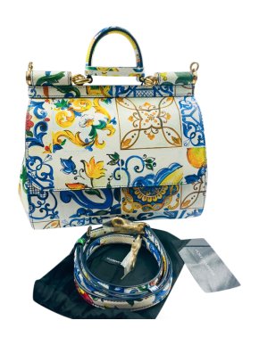 Dolce & Gabbana Sicily Majolica Print Sicily Bag
