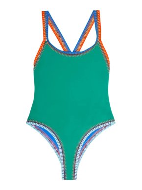 Benedetta MA WOW Green Reversible One Piece Swimsuit
