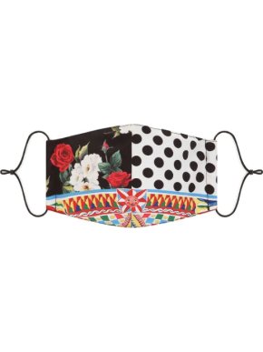 Dolce & Gabbana patchwork print face mask