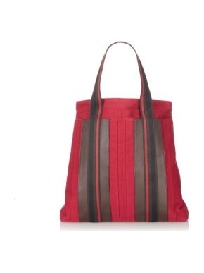Hermes Sac Troca Vertical Canvas Tote Bag
