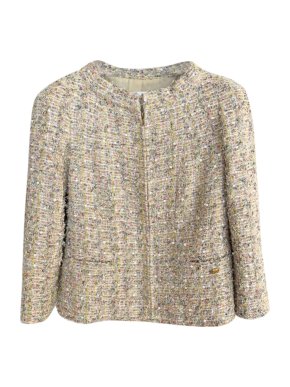Chanel Multicoloured Lesage Tweed Embellished Zip Jacket
