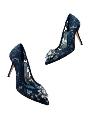 Dolce & Gabbana Black Lace Belluci Pumps