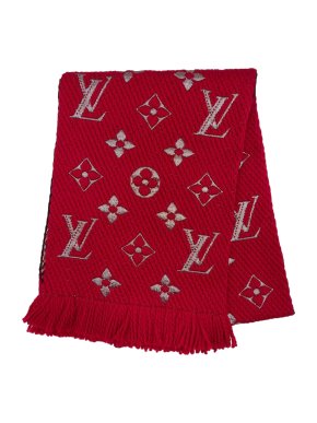 Louis Vuitton Red Logomania Shine Shawl
