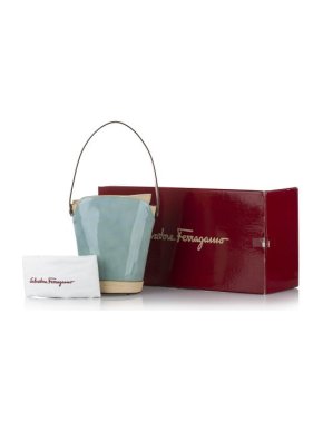 Ferragamo Patent Leather Bucket Bag