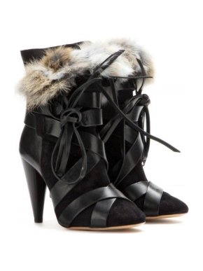 Isabel Marant Neta suede & leather ankle boots