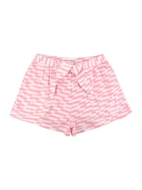 Alexandra Miro Bella Pink & White Printed Cotton Shorts
