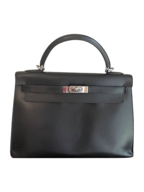 Hermes Black Box Calfskin Kelly Sellier 32 PHW