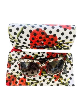 Dolce & Gabbana rose print acrylic sunglasses