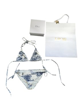 Dior Toile De Jouy Blue Bikini