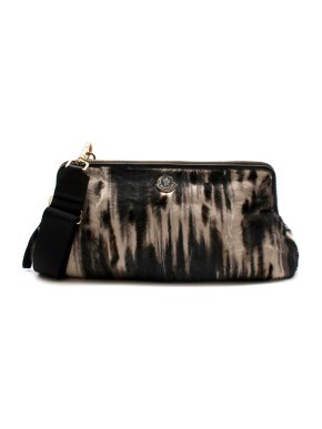 Moncler Animal Print Goat Fur Shoulder Bag