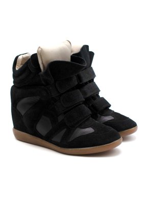 Isabel Marant Bekett Black High Top Sneakers
