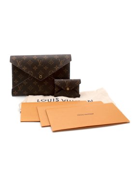 Louis Vuitton Monogram Canvas Envelope Pouch & Cardholder