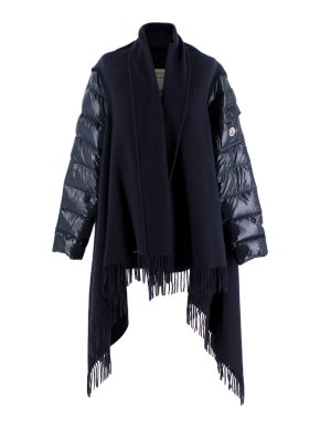 Moncler Navy Mantella Cape