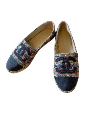 Chanel Multicoloured CC Tweed Espadrilles