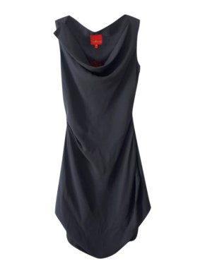 Vivienne Westwood Anthracite Draped Crepe Dress
