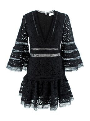 Zimmermann Black Lovelorn Flutter Mini Dress