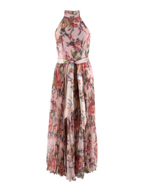 Zimmermann Wavelength halterneck floral-print crepe dress
