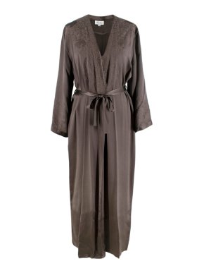 Marjolaine Silk Lace-Trim Nightgown and Nightdress
