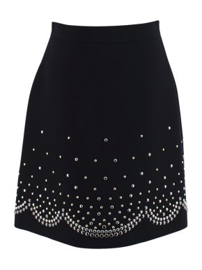 Elie Saab Ombre Studded Skirt