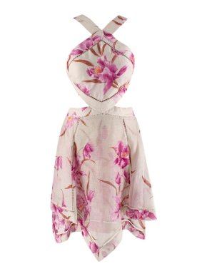 Zimmermann Corsage Halter Mini Dress