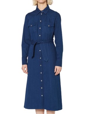 APC Indigo Denim Annie Shirt Dress