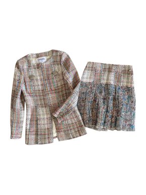 Chanel Paris/Cuba Multicoloured Tweed Skirt & Jacket