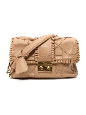 Dior Nude Leather Cannage Flap Bag
