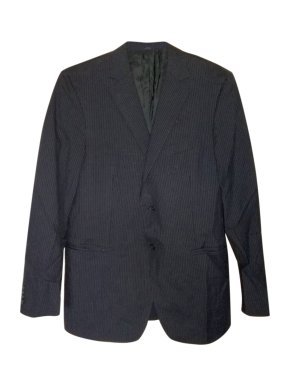 Z Zegna Striped Wool Single Breasted Blazer