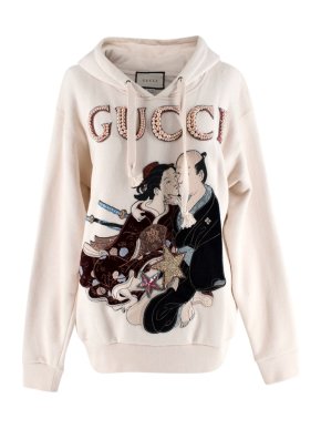 Gucci Japanese Embroidered Pearl Logo Hoodie