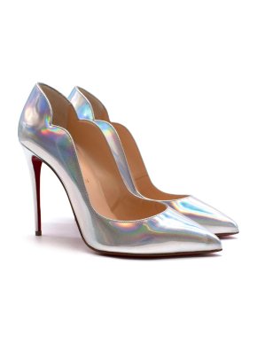 Christian Louboutin Silver Holographic Pumps