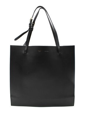 Celine Smooth Calfskin Triple Shopper Tote Black
