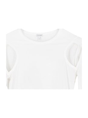 Loewe White Cut Out Long Sleeve T-Shirt