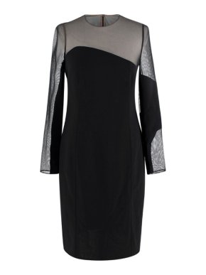 Akris Black Knee Length Body-con Dress