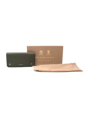 Burberry Two-tone Leather Continental Wallet