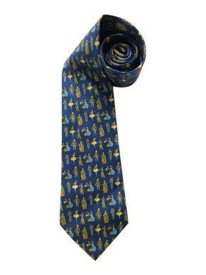 Ferragamo For Anderson Consulting Silk Printed Tie