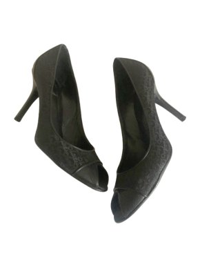 Dior Vintage Oblique Monogram Open Toe Pumps