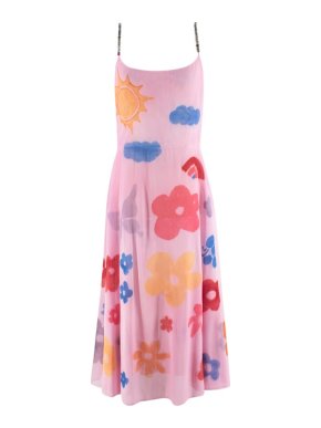 Collina Strada Pink Rhinestone Market Dress