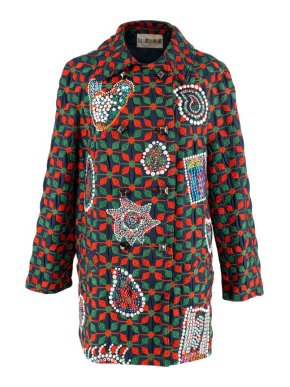Libertine Blue, Red & Green Embellished Coat