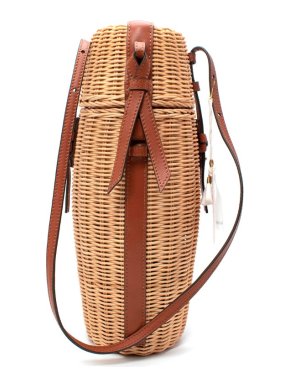 Ulla Johnson Natural Raffia Meadow Bottle Bag