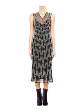 Dries Van Noten 'Detmer' Black Pearl Dress