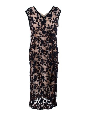 Marni Floral Embroidered Mesh Sleeveless Dress