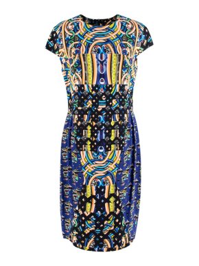 Peter Pilotto Multicoloured Printed Cap Sleeve Dress