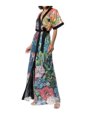 Mary Katrantzou Natalia Floral Sequin Embellished Crepe Dress