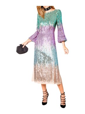 Rixo London Coco Multi sequin dress