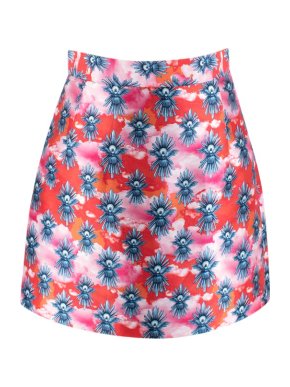 House Of Holland A-Line Printed Mini Skirt