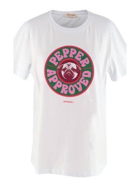 La DoubleJ Slogan T-Shirt Pepper Approved