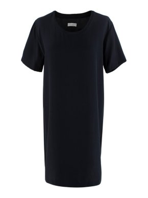Sykes London Black Silk T-Shirt Dress