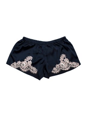 I.D.Sarrieri Lace-Trimmed Silk-Blend Shorts