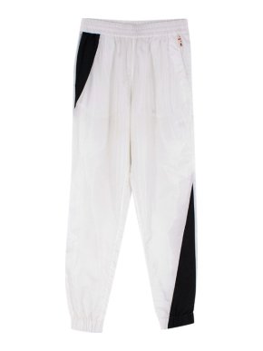 Tibi White Contrast Detail Joggers