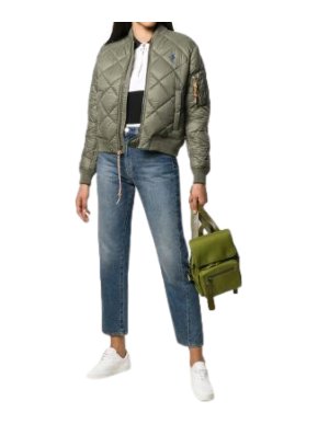 Polo Ralph Lauren Quilted Green Bomber Jacket